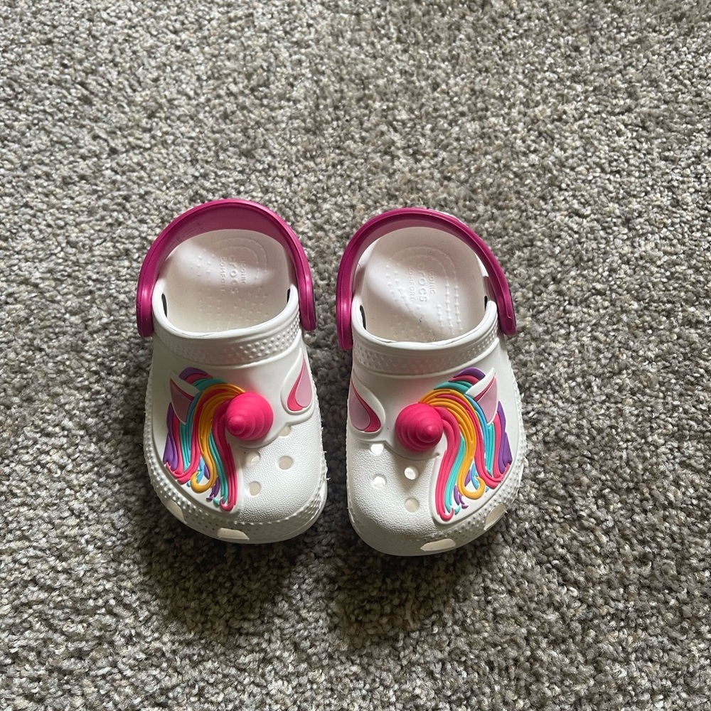 Unicorn toddler Crocs